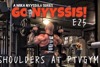 Go Nyyssis! -sarjaan uutta jaksoa - Olkapäätreeniä PTVGYMillä!